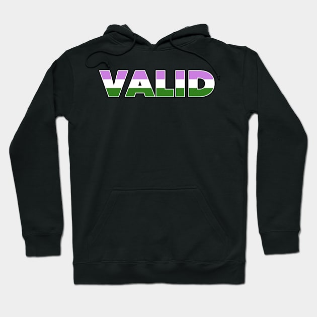 Valid Genderqueer Pride Hoodie by sexpositive.memes